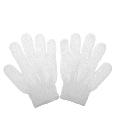 1 pair of peeling bath gloves white 2 pieces (1 pack)