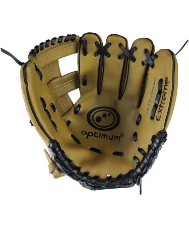 Optimum Extreme Left-Handed Baseball Glove & Ball - Deep Bag Padded Palm Wrist Protection for Ultimate Comfort - Buy Online on SooperMarket.com