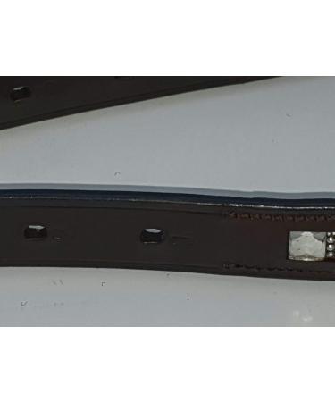 Children's Stirrup Strings Leather Glittering Big Liz - Brown Black 100/110/120 cm Straps | Tysons (120 cm Dark Brown) - Buy Online on SooperMarket.com