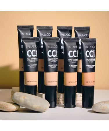 Palladio Full-Coverage CC Cream with Peptides & Vitamin C - Correct Redness, Uneven Skin Tone - Medium 30N Neutral Undertone - Buy Online on SooperMarket.com