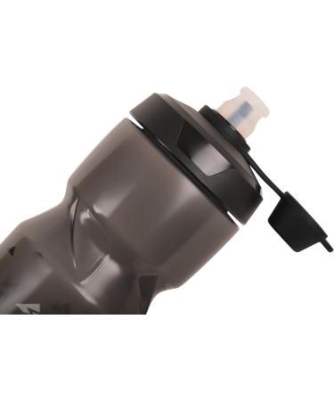 Zefal Sense Soft No Mud Bicycle Bottle - 800ml BPA-Free MTB Water Bottle with Mud Protection - Smoke Black - Buy Online on SooperMarket.com