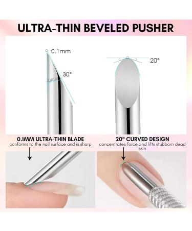 Makartt Nail Shaver Spatula Set - Stainless Steel Nail Push Pusher for Manicure & Artificial Nail Removal - Buy Online on SooperMarket.com