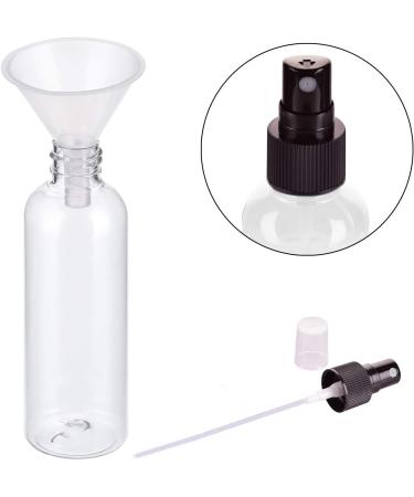 4Pcs 100ml Spray Bottle Empty Plastic Fine Mist Travel Atomiser Set with 2 Funnels & 12 Labels - Clear Refillable & Reusable Bottle Toiletries Liquid Containers for Cosmetic Make-up by JamHooDirect - Buy Online on SooperMarket.com