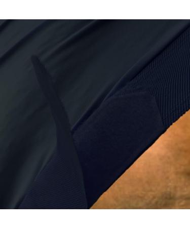 Leberna Lycra Stretch Horse Hood with Zip - Full Face Neck Cover in Navy | International Shipping Available - Buy Online on SooperMarket.com