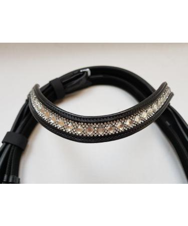 Buy Nilo Bridle Horse Hanna (Full) - Rhinestone Head Straps & Reins - High-Quality Black Bridle for Warmbloods - Buy Online on SooperMarket.com