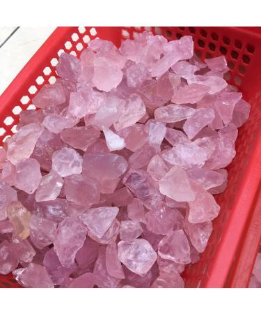 50G Natural Raw Pink Rose Quartz Crystal Rough Stone Specimen Crystal Love Natural Stones and Minerals Fish Tank Stone crystal stone