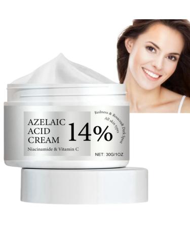 Azelaic Acid Cream Azelaic Acid Serum Cream 14% Azelaic Acid Serum Face Cream with Niacinamide & Vitamin C Anti Redness Cream Reduce Blemishes Remove Acne&Rosacea Shrink Pore for All Skin Types