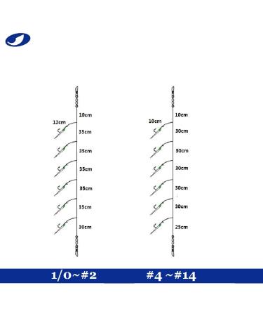 Saltwater Fishing Rigs with Feather & Fish Skin Hooks - 10 Packs - Buy Online on SooperMarket.com