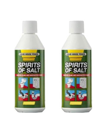 Housold 500ml Spirits of Salts Drain & Toilet Cleaner | Effectively Removes Blockages Liquid Cleaner for Blocked Drain Pipes & Toilet Multi-purpose Cleaner (Pack of 2)