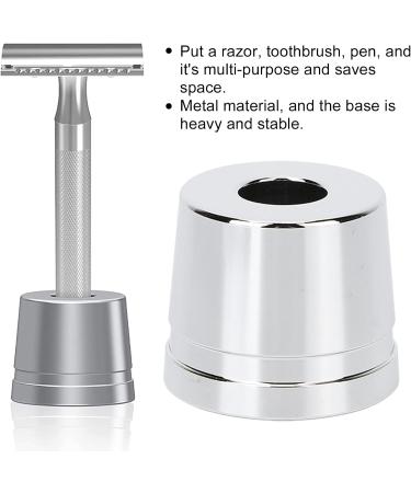Dekaim Razor Stand for Razor Plane Premium Aluminum Alloy Men's Shaving Stand | Durable Bathroom Accessory | Silver - Buy Online on SooperMarket.com