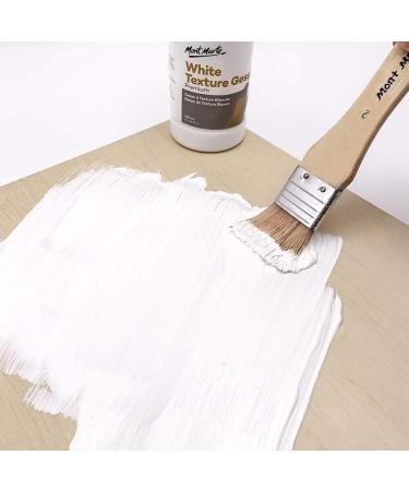 MONT MARTE Premium White Texture Gesso 8.45oz - Ideal for Acrylic, Oil Paint, Color Pencils, Pastels, Graphite and Charcoal - Buy Online on SooperMarket.com