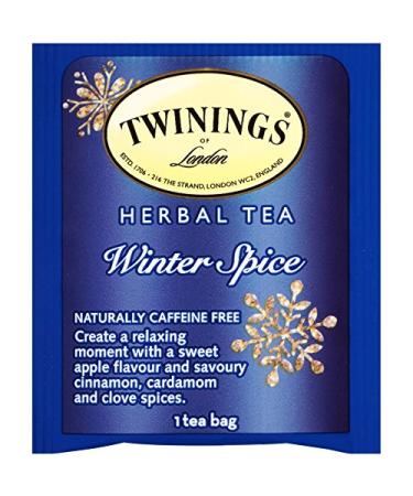 Twinings Herbal Tea Winter Spice - Caffeine Free 20 Bags | Warm & Cozy Blend - Buy Online on SooperMarket.com