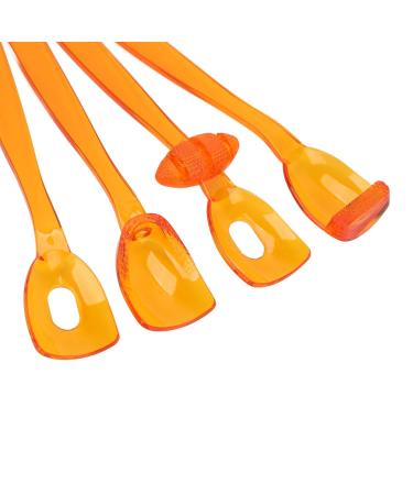 4pcs Lip Tongue Muscle Trainer - Mouth Rehabilitation & Recovery Device (Large Orange) | Improve Oral Health & Fitness - Buy Online on SooperMarket.com