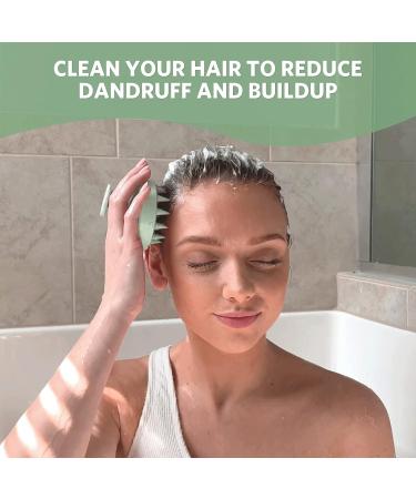 Sndyi Scalp Massager Shampoo Brush - Dandruff Removal & Hair Growth - Silicone Scrubber for Shower - Green - Buy Online on SooperMarket.com