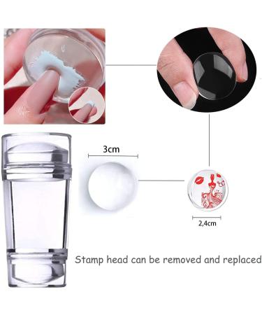JEEWHEET 12pcs Nail Stamping Templates Plate Set for Nail Art - Summer Rose, Flower, Animal, Mandala, Mermaid, Christmas Designs - Includes Scraper, Silicone Stamper, Storage Bag - Stamping Plates - Buy Online on SooperMarket.com