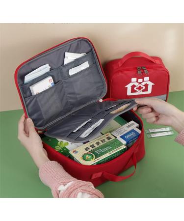 Zimohe 2PCs Large Waterproof Medication Bag - Empty Medicine Storage for Home Office Camping & Auto | Red M - Buy Online on SooperMarket.com