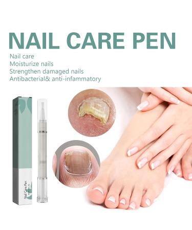 4-Piece Nail Care Pen Set with Tea Tree Oil Vitamin E & Aloe Vera - Well-Groomed Fingernails & Toenails - Includes Nail File - Green - Buy Online on SooperMarket.com