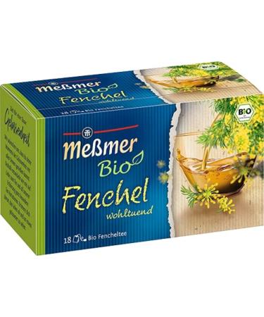 Meßmer Organic Fennel | soothing | 18 tea bags | Vegan | Gluten-free | Lactose-free ORGANIC Fennel 18 tea bags