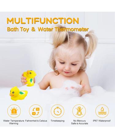 BabyElf Floating Duck Bath Thermometer - Safe Water & Room Temp for Infants + 2 Extra Toy Ducks - Buy Online on SooperMarket.com