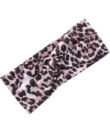 Wiwpar Boho Headbands for Women - Criss Cross Elastic Leopard Twist Hair Wraps | Pack of 2 for Yoga & Outdoor Style 3 - Buy Online on SooperMarket.com