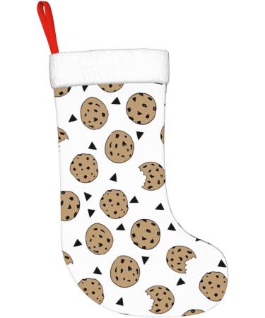 YYHHAOFA Cookies Food Chocolate Chip Biscuits Prints Christmas Decorative Stockings : Soft Light and Tactile Suitable for Christmas Halloween - Buy Online on SooperMarket.com