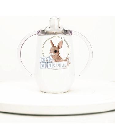Personalized Stainless Steel Sippy Cup - 10oz with Baby Animals | BPA Free Toddler and Baby Sippy Cup - Buy Online on SooperMarket.com