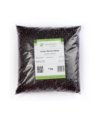 Mimea Juniper Berries Whole | 1kg | Quality Ingredients | Great for Gin Distilling | Natural | No Additives | Herbal Remedy