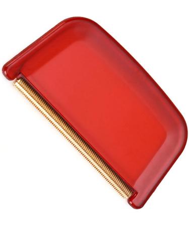 Lint Remover Comb - Manual Fabric Shaver with Copper Blade for Knitted Garments - Lightweight & Compact (Red) | International Shipping Available - Buy Online on SooperMarket.com