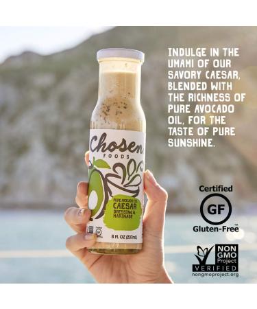 Chosen Foods Caesar Avocado Oil Dressing & Marinade - 8 fl oz (237 ml) - Buy Online on SooperMarket.com
