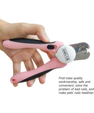 AMG Professional Pet Nail Clippers for Dogs & Cats with Protective Guard and Ergonomic Design - Includes Nail File - Ideal for Large & Small Pets - Buy Online on SooperMarket.com