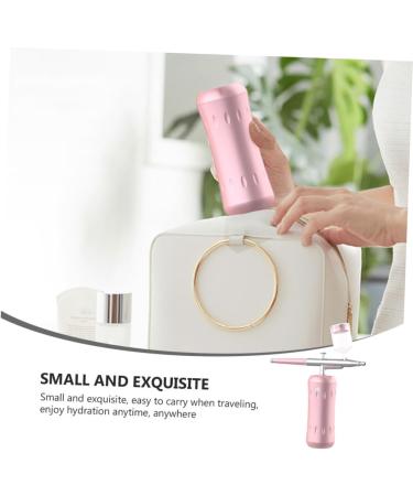 minkissy Oxygen Injector Water Replenishment Instrument Portable Facial Face Air Brush Mist Spray Nano Face Moisturizer High Pressure Pink Steamer Stainless Steel - Buy Online on SooperMarket.com