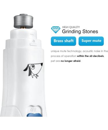 AMIR Dog Nail Grinder - Quiet Pet Nail Trimmer for Dogs & Cats - Buy Online on SooperMarket.com