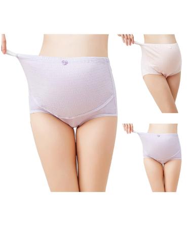 FEOYA Maternity Shorts Knickers High Elastic Cotton Safety Shorts Pants 2pcs XL (132-165 lb) Brief Hohe Taille 003