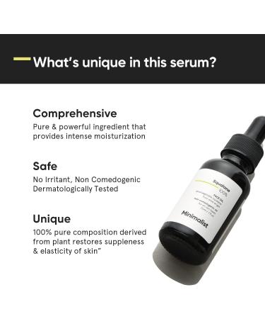 PUB 100% Plant-Derived Squalane Face Oil - Lightweight Hydration & Fine Line Reducer | 30ml - Shop Internationally - Buy Online on SooperMarket.com