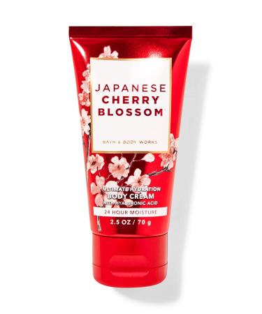 Bath and Body Works Travel Size Ultra Shea Body Cream 2.5 Oz (Japanese Cherry Blossom) Cherry 2.5 Ounce (Pack of 1)
