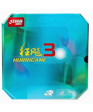 SixBuys DHS Hurricane 3 NEO Table Tennis Rubber Sheet - 40 Degree Hardness, 2.15mm, Black Color - Buy Online on SooperMarket.com