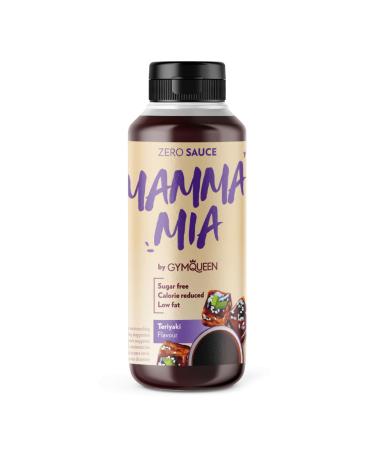 Gymqueen Mamma Mia Zero Sauce 265ml Teriyaki reduced in calories and low in fat perfect topping to refine dishes Teriyaki 265 ml (1 Pack)