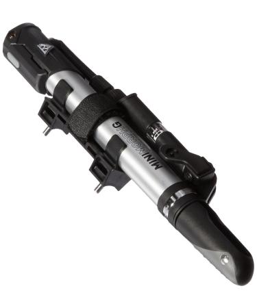 Topeak Mini Morph Pump with Gauge , Black, Silver, 26.5 x 5 x 2.8 cm / 10.4 x 2.0 x 1.1