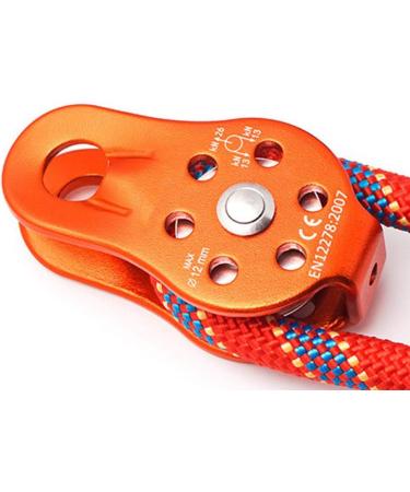 Jadeshay Rieme Disc Wheel - High-Performance 26KN Climbing Roller for 12mm Rope Aluminum Alloy Orange - Buy Online on SooperMarket.com