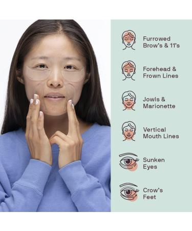 Buy Dermaclara Silicone Face Patches for Wrinkles & Fine Lines | Reusable Anti-Wrinkle Forehead & Under Eye Patches - Pregnancy Safe Skincare - Buy Online on SooperMarket.com