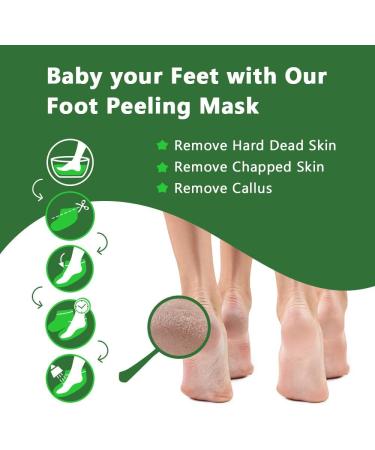 5 Pairs Tea Tree Foot Masks - Peeling Callus Remover for Soft Smooth Feet (60g 2 Pack) - Ideal for Men & Women - Buy Online on SooperMarket.com