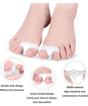 Foot Thumb Valgus Corrector - Soft High Elasticity Toe Separators for Pain Relief and Improved Feet Care - Buy Online on SooperMarket.com