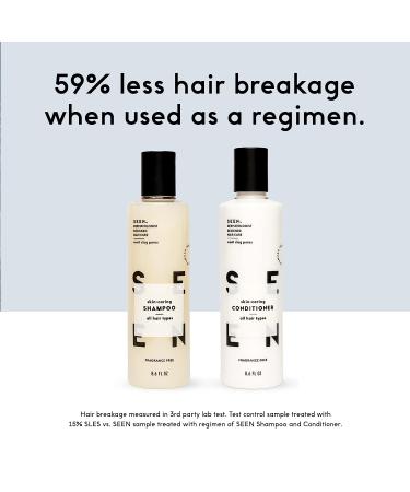 SEEN Fragrance-Free Shampoo 8.6 Fl. Oz - Non-Comedogenic & Sulfate-Free Formula for Sensitive Skin - Dermatologist-Developed for Eczema & Acne Prone Skin - Buy Online on SooperMarket.com