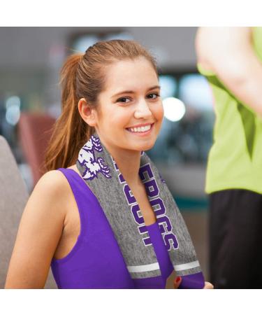 TCU Horned Frogs Workout Exercise Towel by McArthur - Officially Licensed NCAA Towel - Buy Online on SooperMarket.com