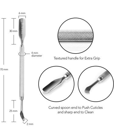 Rikans Cuticle Pusher Nail Art & Uv Gel Nail Polish Remover Tool for Fingernail Polish Manicure pedicure cuticle trimmer (Nail Cuticle Cleaner) - Buy Online on SooperMarket.com