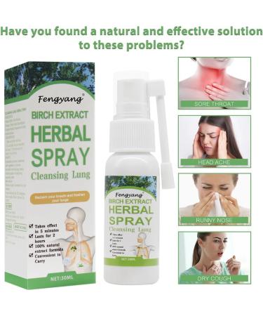 Fengyang Herbal Lung Cleaning Spray - 2PCs Powerful Detox & Breath Support - Buy Online on SooperMarket.com