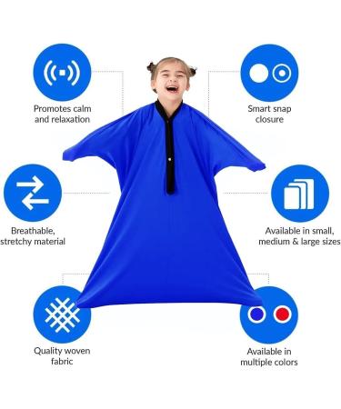 Sensory Sock Premium Updated Version - Blue, Size L (71*142cm) for Ages 3-18 | Durable Seams, Stretchy Fabric for Children and Adults with Sensory Processing Disorders or Autism - Buy Online on SooperMarket.com