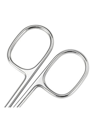 JARVISTAR Extra Fine Small Nail Scissors - Stainless Steel Cuticle Manicure Pedicure Grooming Tool for Women - Fingernail, Toenail, Eyelash, Eyebrow, Dry Skin - Curved Blade 3.66 Inch - Buy Online on SooperMarket.com