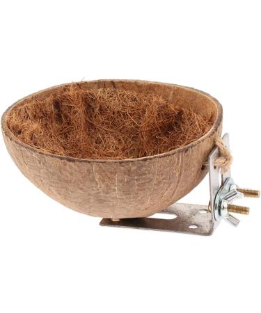 Buy SM SunniMix Coconut Shell Bird Nest Toy for Budgerigar Cockatiel Parrot & Lovebird - Perfect for Pet Birds - Fast International Shipping - Buy Online on SooperMarket.com