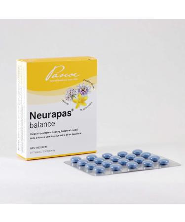 Pascoe - Neurapas Balance Helps to Promote a Healthy Balanced Mood Made With a Triple Herbal Combination of St John s Wort Valerian & Passionflower to Boost Your Mood (60 Tablets (Pack of 2)) 60 Count (Pack of 2) - Buy Online on SooperMarket.com